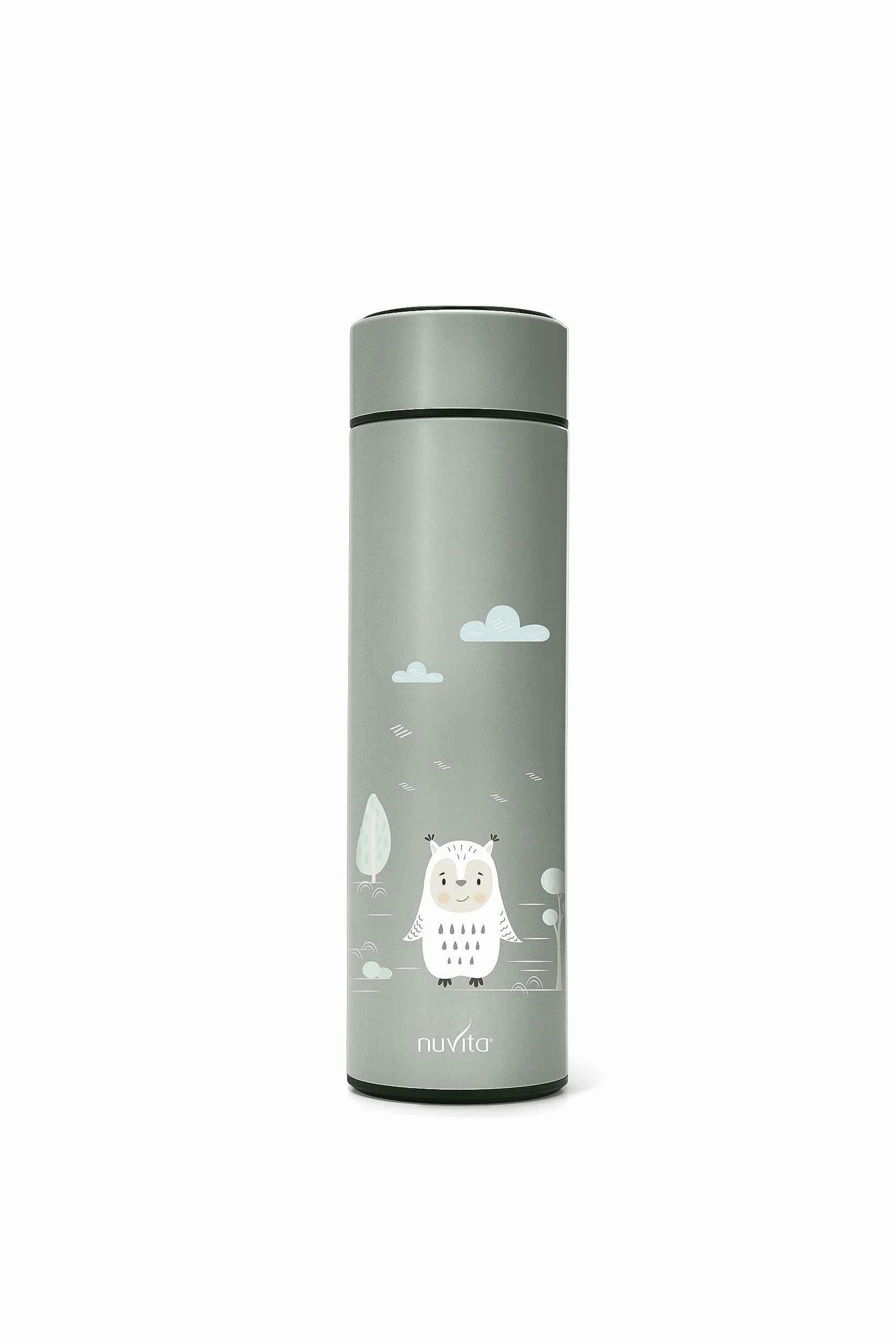 Nuvita 4455 | Contenedor Térmico para Alimentos Digital | Termo para Alimentos Calientes y Fríos | Contenedor para Comida de Bebés | Termo para Comidas Calientes | Termo para Niños | Sage Green