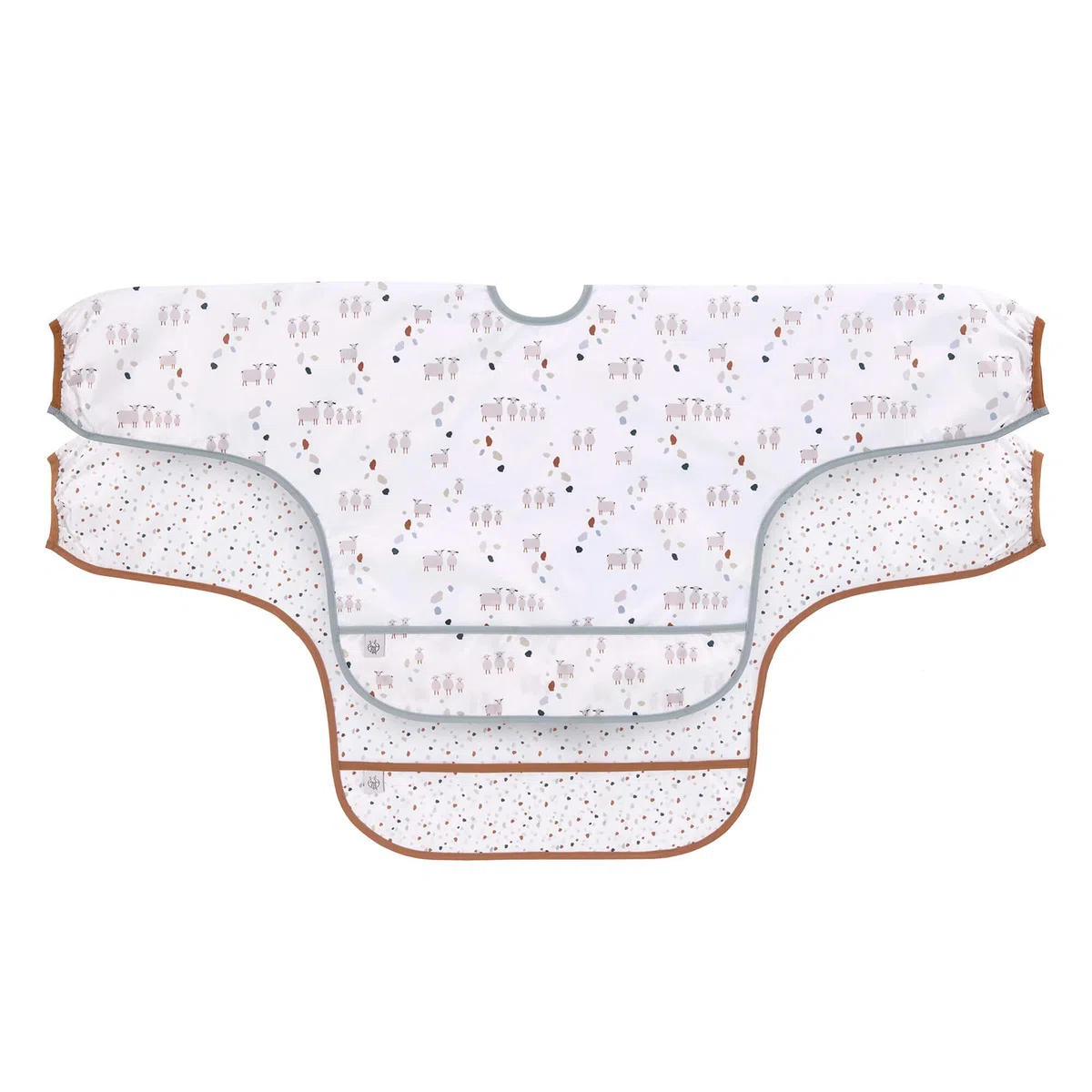 LÄSSIG Baby Long Sleeve Bib Set (2 pcs.) para atar en el protector de captura/babero de manga larga
