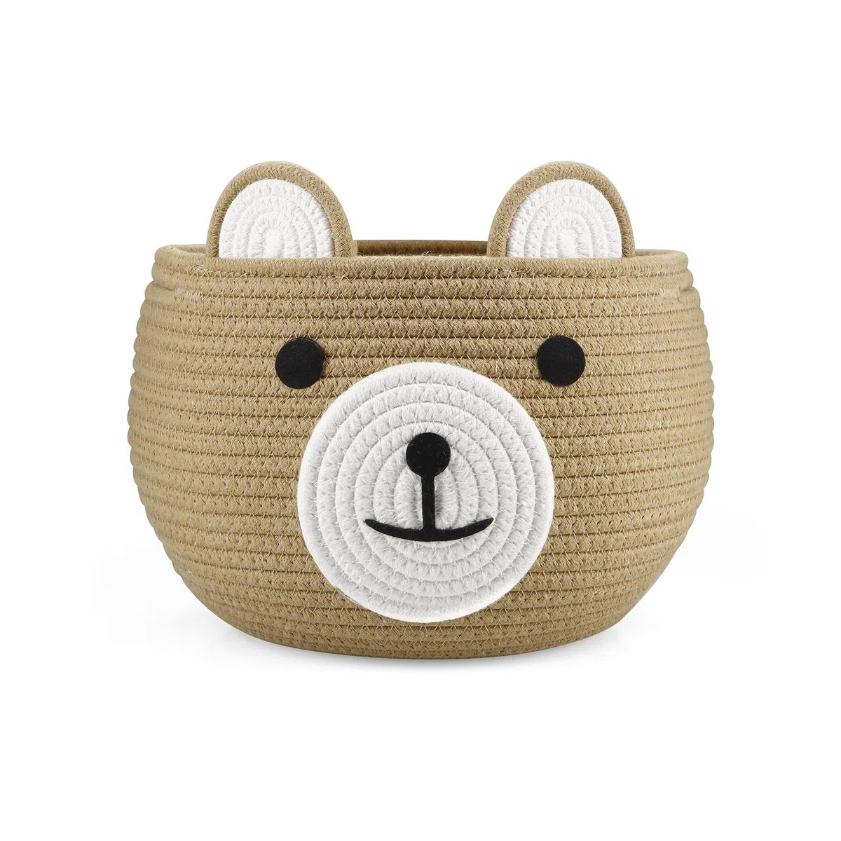 PandaEar Cesta de regalo y organizador de lavandería con diseño de oso para artículos esenciales para recién nacidos