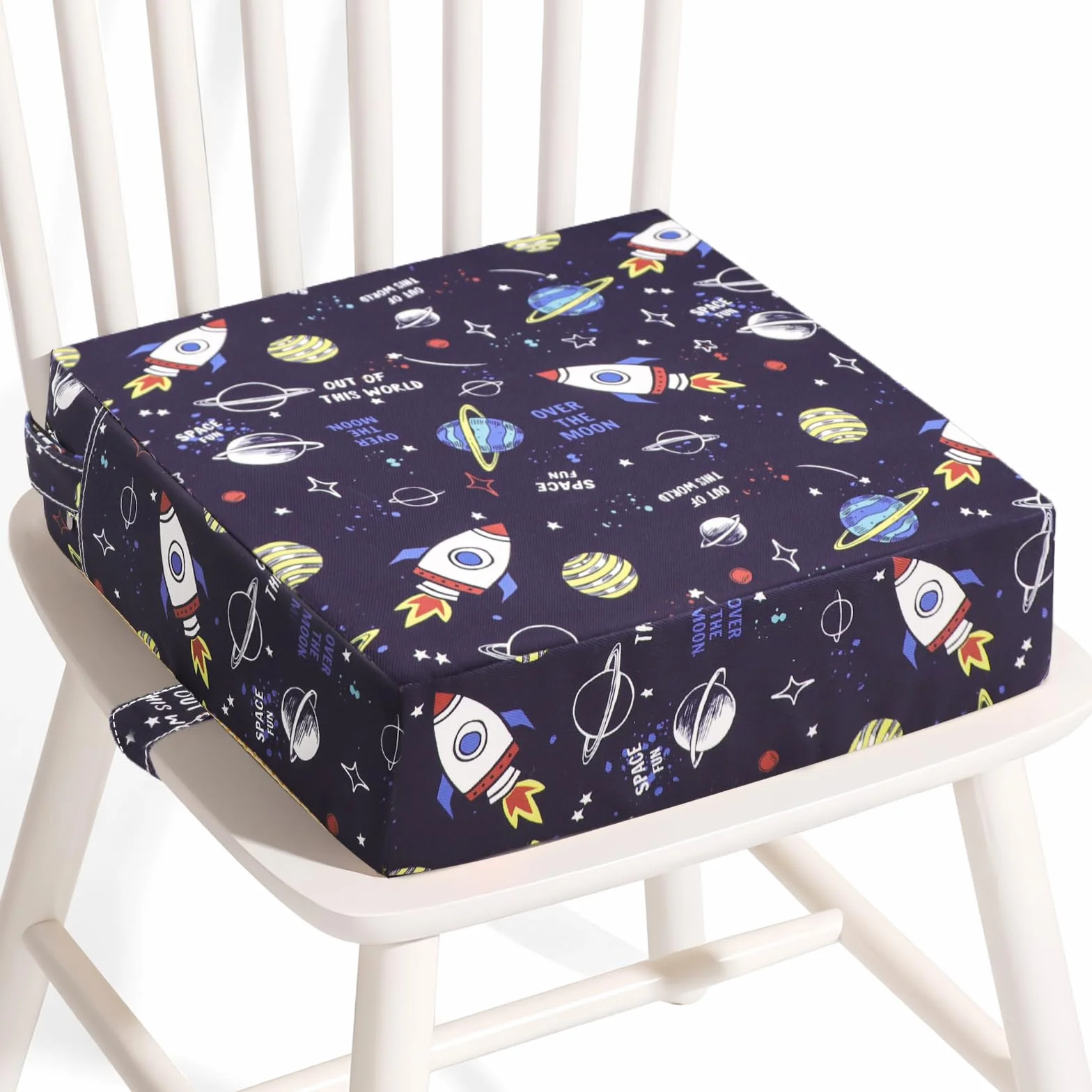 Elevador Silla para Niños Comer, Impermeable Fuerte Soporte Portátil Alzador Silla para Niños Comer, Fácil de limpiar Cojín Ajustable del Asiento Elevador