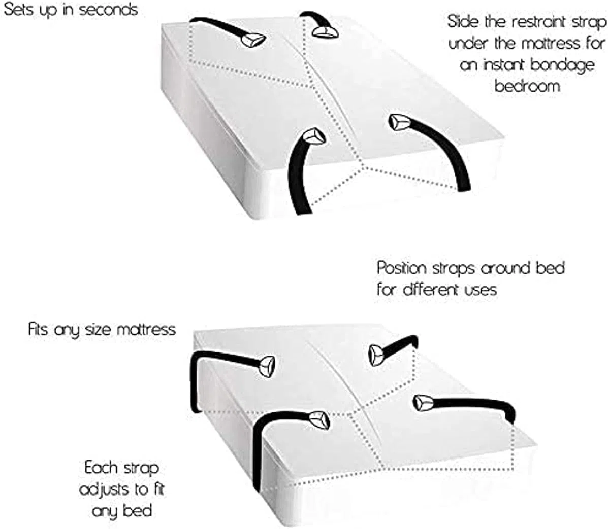 Montaje de Cama B-D-S-M Una Cuerda de Seguridad con una Postura Flexible Fija Šèxy Tòy Hot Novelty B-D-S-M Set Šêx Set