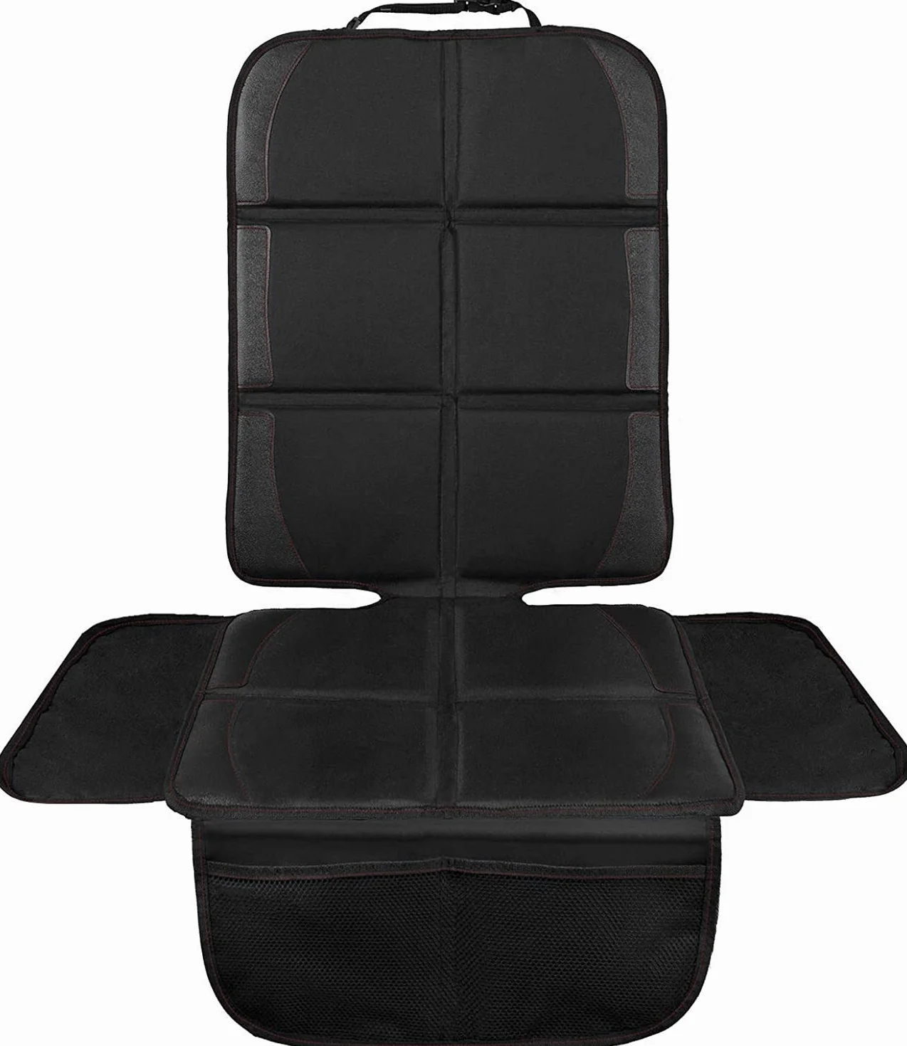Protector de Asiento para Coche Impermeable Antideslizante con Bolsillos Negro