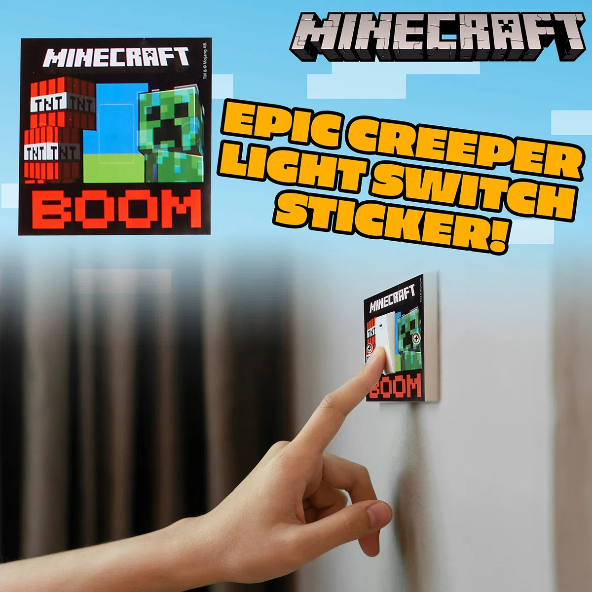 Minecraft Pegatinas Infantiles - Vinilos de Pared Decorativos para Niños