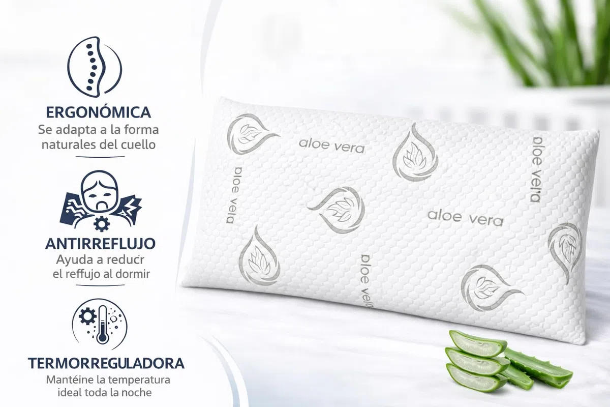 Dear Friend | Almohada Bebe plagiocefalia 49x27 Viscoelástica ergonómica y Transpirable – Almohada Bebe 0-3 Años plagiocefalia con Doble Funda y Apoyo Infantil