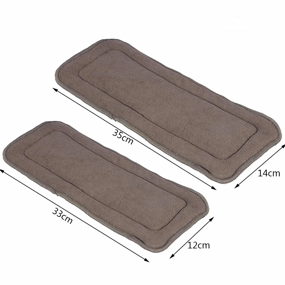Relleno de carbón de bambú para pañales para adultos, 5 capas, forro para pañales, colchón para bebé, lavable, 2 tamaños disponibles(M)