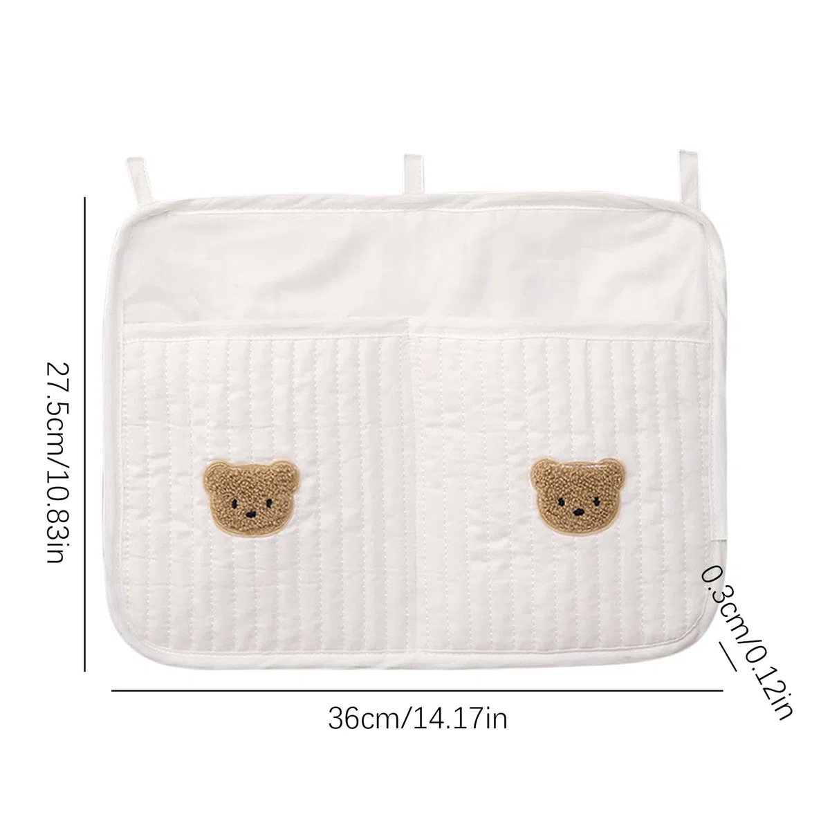 Crib Organizer – Multifunctional Cradle Bag for Easy Access to Baby, Bedside Nursery Organizer with Durable Design, Bassinet Storage Attachment for Cribs, Toys, and Diapers