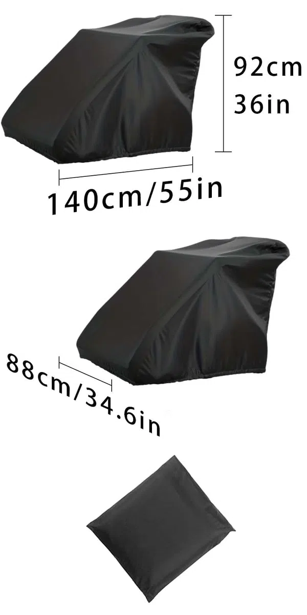 Funda plegable para remolque de bicicleta, Remolque de bicicleta de garaje plegable, Funda plegable para remolque de Remolque de perros, Tejido Oxford 210D impermeable y cortavientos