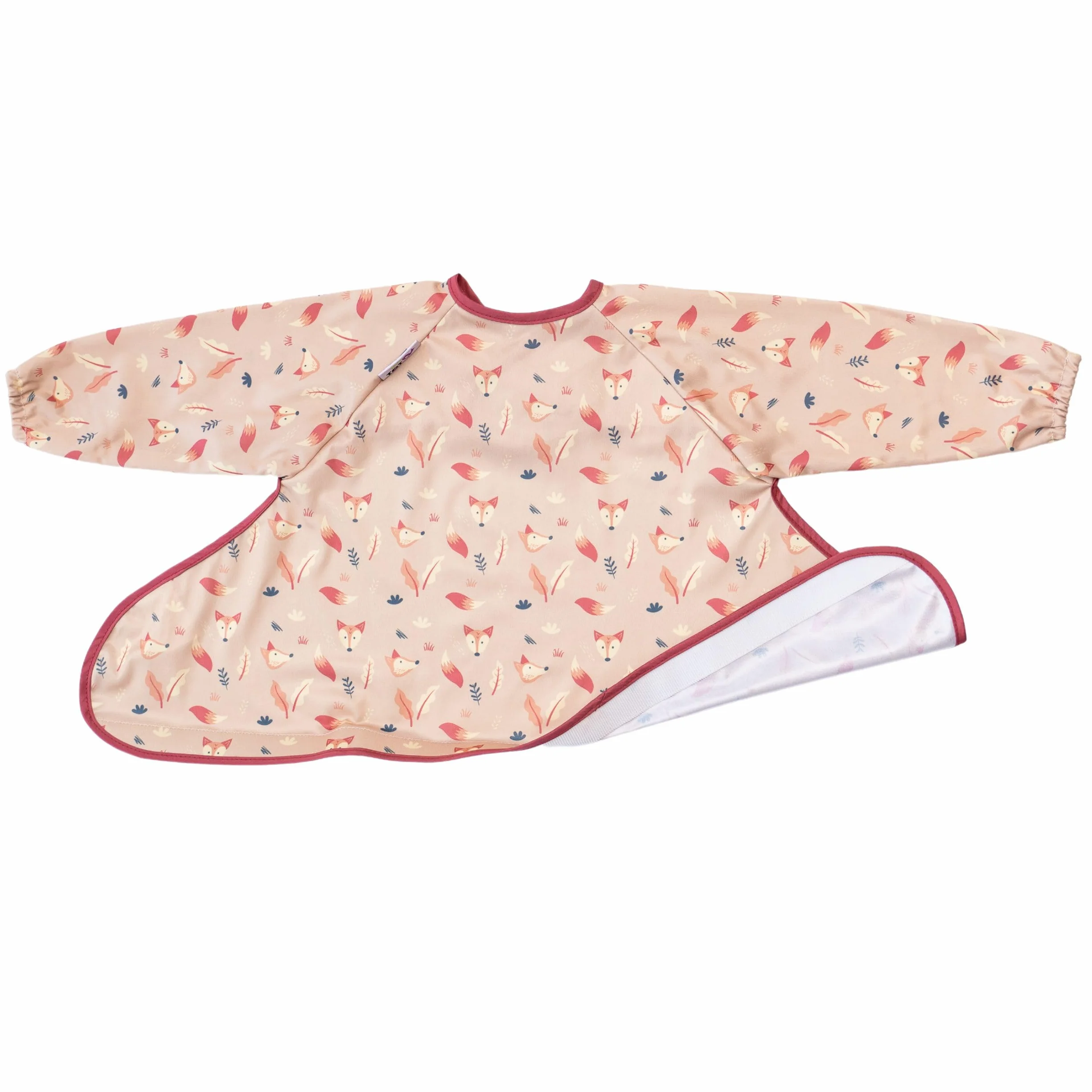 Tidy Tot Baberos para la diversificación alimentaria. Babero básico de manga larga. El babero impermeable se adhiere a la bandeja de manga larga.