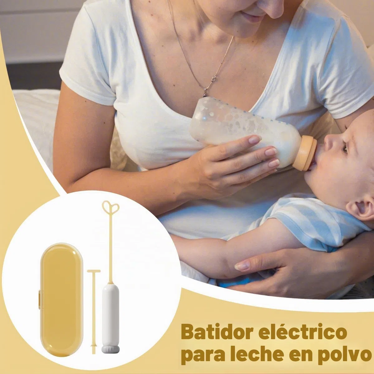 Mezclador eléctrico de fórmula para bebé, mezclador de leche en polvo, máquina para hacer leche y capuchino, espumador de leche eficiente para fórmula de bebé, mezcla, licuadora automática para