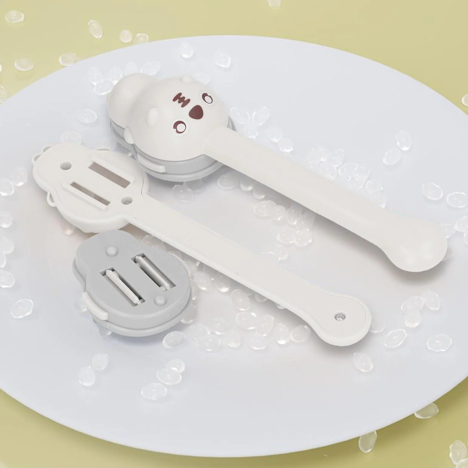 Extensor De Manija De Grifo, Extensión De Grifo De Dibujos Animados Para Niños, Alargador De Grifo Extensión De Mango Para Niños Pequeños, Juego De Extensor De Manija De Grifo (Blanco)