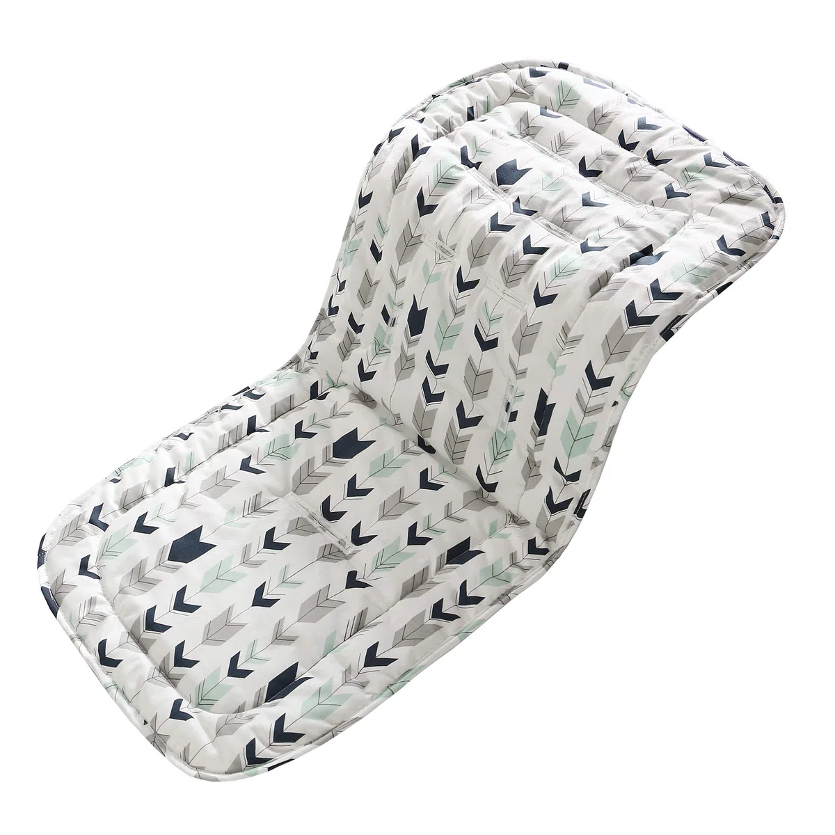Miracle Baby Cojín Carro Bebe,Colchoneta Silla Paseo Universal Transpirable,Cojín Silla de Paseo para el Cochecito y Asiento de Carro, 100% Algodón (Flecha)