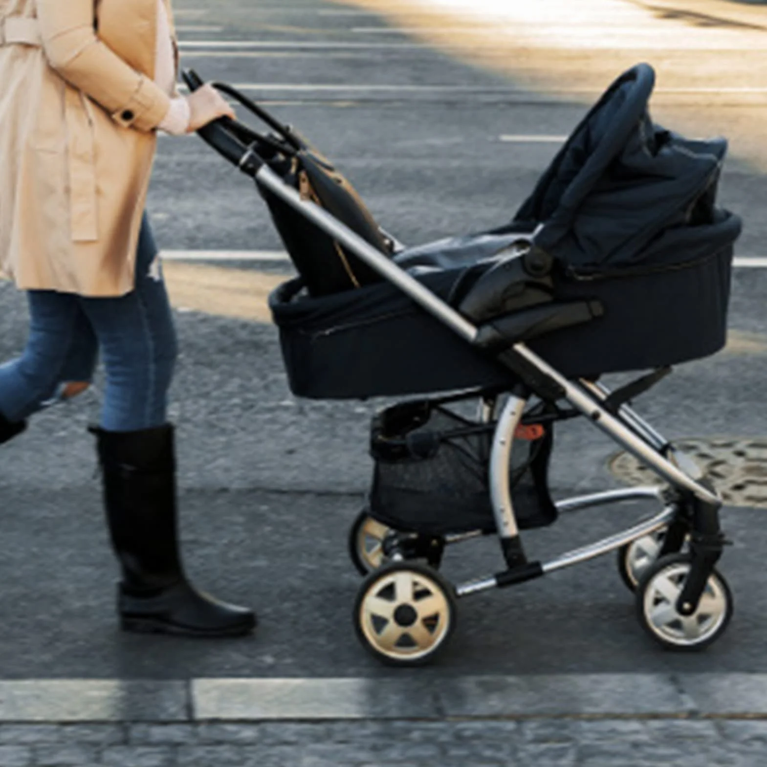 Cochecito de Bebé, Cesta Inferior, Carrito de Bebé, Caja de Almacenamiento de Compras, Bolsa Organizadora, 12 X 10 X 4 Pulgadas