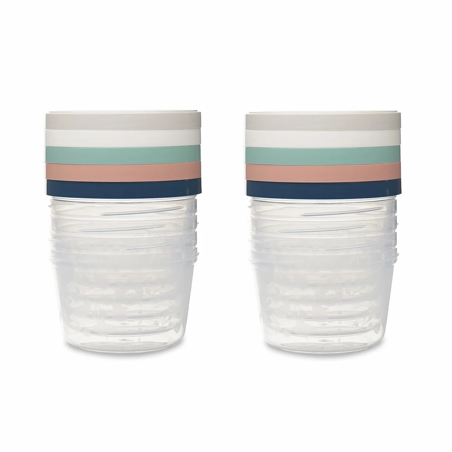 THERMOBABY - Lote de 10 cajas de almacenamiento para bebé, 250 ml, apto para microondas, congelador, lavavajillas, apilables, surtido de colores aleatorios. Fabricado en Francia