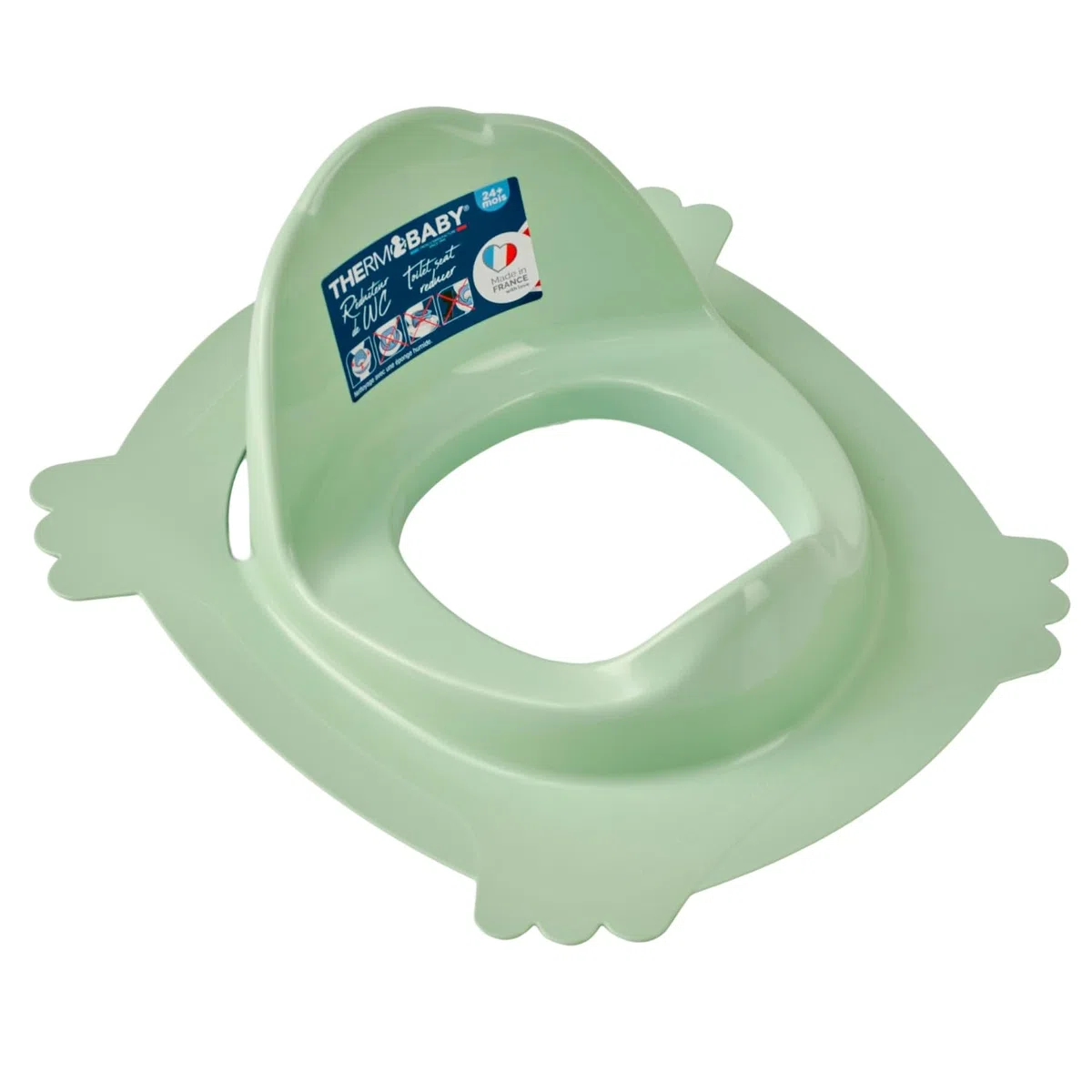 THERMOBABY – Reductor de inodoro LUXE – Higiene para bebés – Fabricado en Francia – Verde Celadón