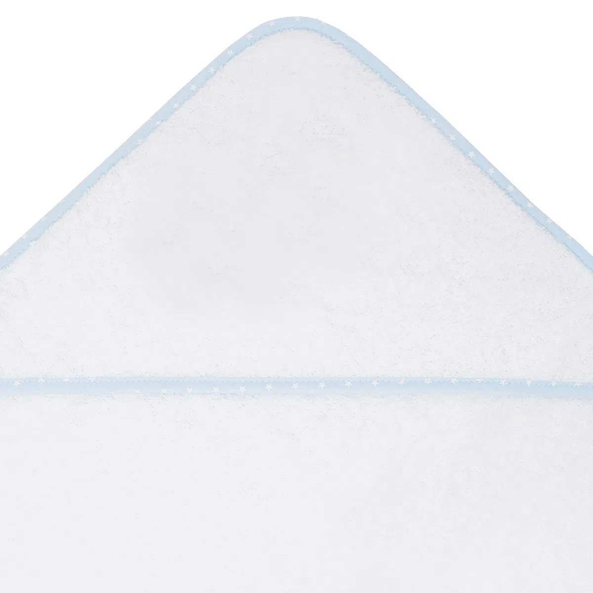 Duffi Baby - Toalla bebe recien nacido. Capa de baño Bebe 100% Algodón Para Bordar. Toalla Baño con capucha Infantil 80 x 80 cm. Super Suave Absorbente Ligera. Niños y niñas Color Blanco Azul. 1196-12