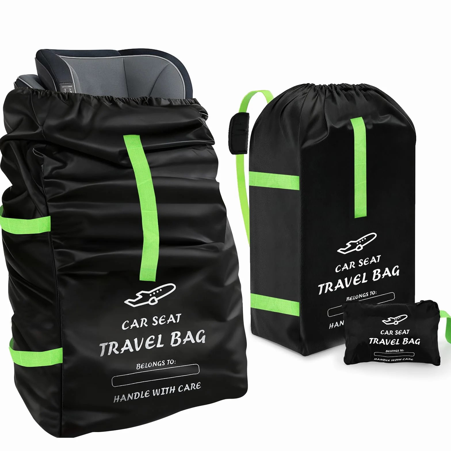 Transporttasche Bolsa de Transporte para Asiento de automóvil para bebé, 34 × 18 × 18 Pulgadas, Bolsa Impermeable de Tela Oxford 600D, Bolsa para Cochecito para Viajes en avión