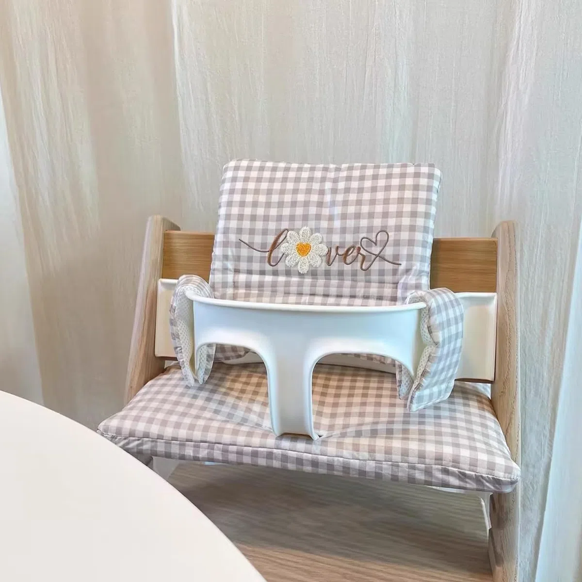 Cojín de asiento trona: cojín de fácil limpieza cojín asiento asiento silla asiento asiento asiento del bebé más seguro y cómodo