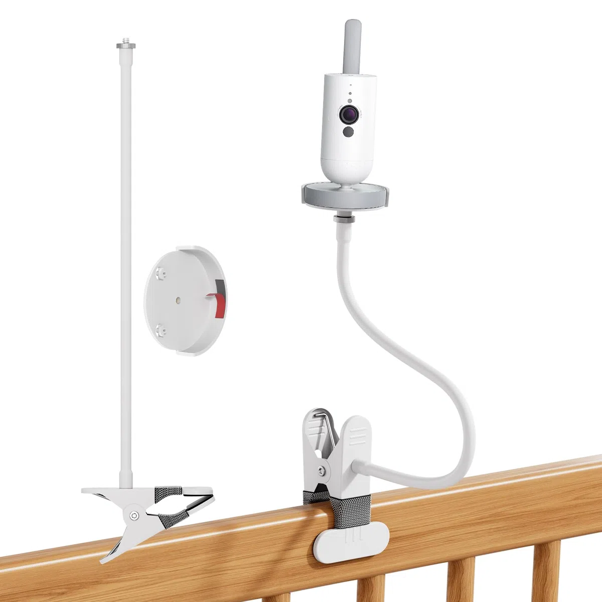 Soporte para Monitor de bebé Philips Avent SCD923/26,SCD 921/26,SCD643/26,SCD973/26,SCD951/26.Soporte Flexible con Clip para Monitor de bebé con vídeo Philips Avent