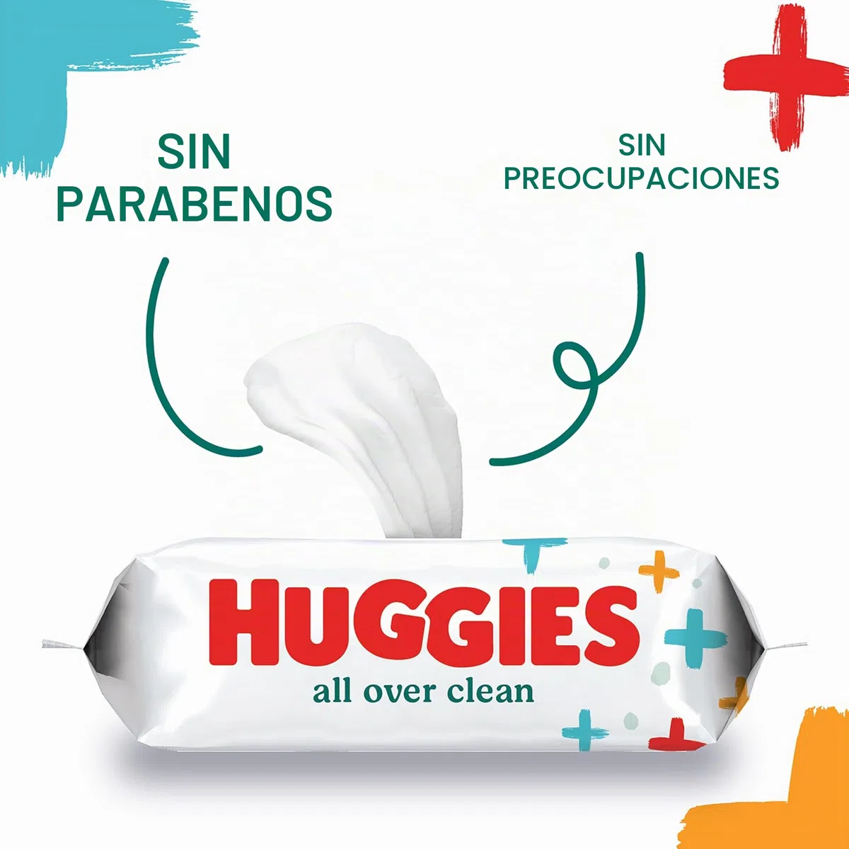 Huggies All Over Clean - Toallitas húmedas para bebé, 56 piezas, paquete de 10 (10 paquetes de 56 unidades, total 560 toallitas) (seguras para la cara, las manos y el funduleto)