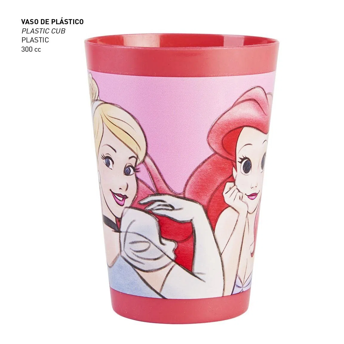 CERDÁ LIFE's LITTLE MOMENTS - Neceser Infantil Transparente de Princesas Disney Compuesto de [ Vaso de Plástico Cepillo de Pelo Toalla Microfibra] Licencia Oficial Disney, Rosa