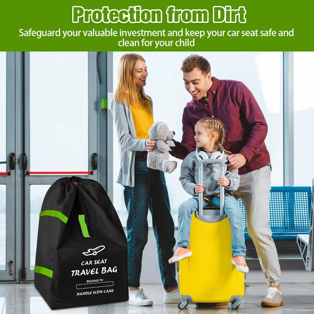 Bolsa de Transporte para Asiento Infantil, Impermeable Bolsa de Transporte Cochecito, Bolsa de Viaje para Viajes en Avión, Resistente al Agua, con Correa para el Hombro (86x46x46)