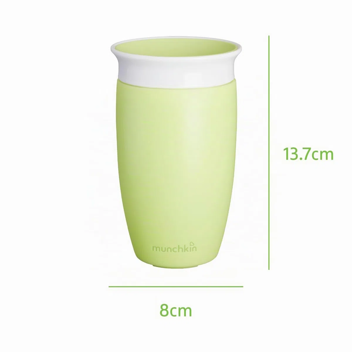 Munchkin Taza Antigoteo Miracle 360, Taza para Bebé & Niño Pequeño, Tazas para Bebé & Niño Pequeño Libre de BPA, Sin Derrames, A Prueba de Fugas, 12+ Meses - 10oz/296ml, 2 Pack, Azul/Verde