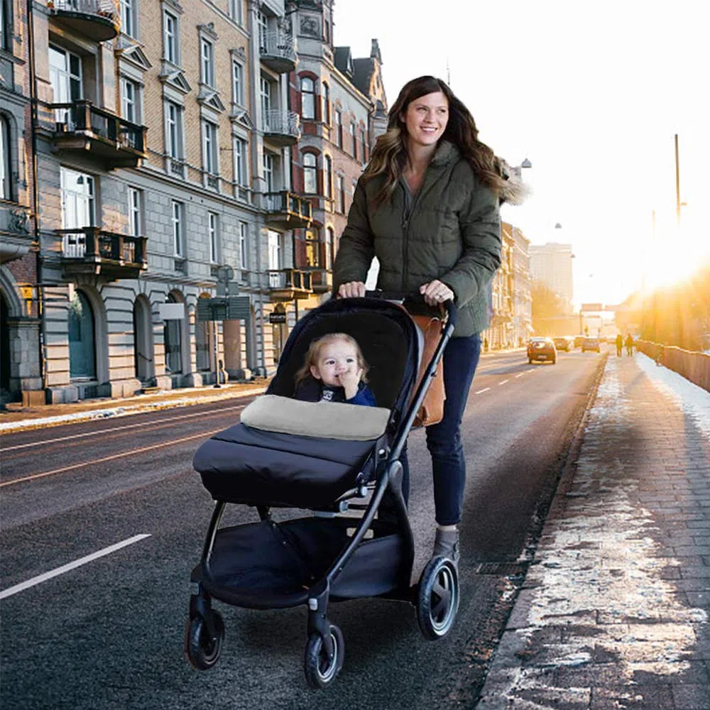 auvstar Saco Silla de Paseo,Saco Polar Universal Invierno,Saco Carro Bebe Universal,Saco Carrito Bebe,Saco Capazo para Cochecito,Sacos de Silla de Bebe para bebés de 0 a 3 año,Impermeable Fría