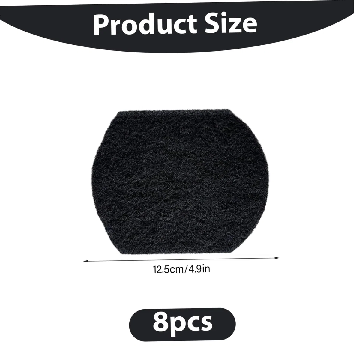 Desodorante de cubo de pañales de 8 piezas, eliminadores de olores de cubo de pañales, filtros de carbón absorbentes de olores de carbón activado para eliminadores de botes de basura de de