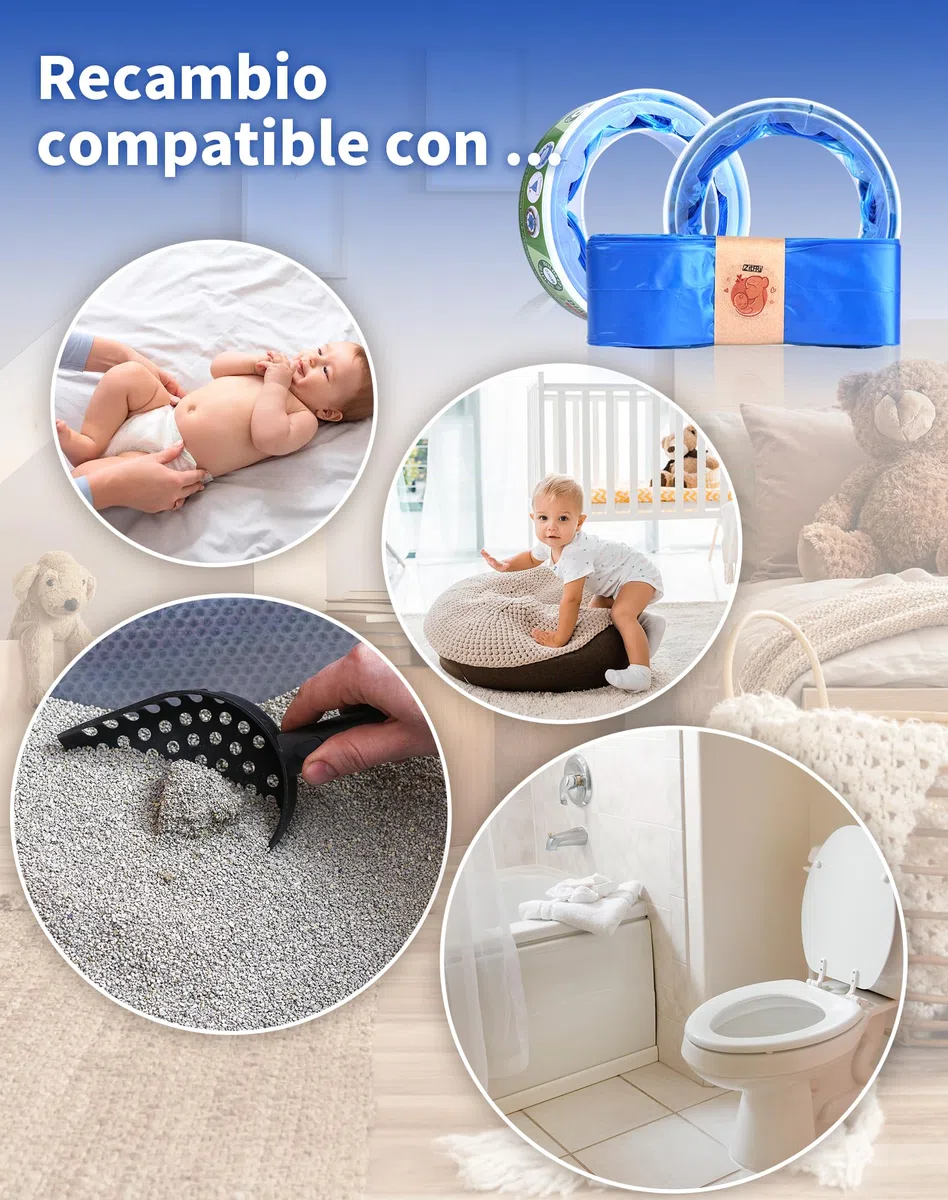 12 Recambios papelera pañales - recambios compatible Con Tomme Tipee Simplee Sangenic Twist & Click AngelCare classic xl bolsas pañales bebe - Olor a LAVANDA (Compatible Con Todos)