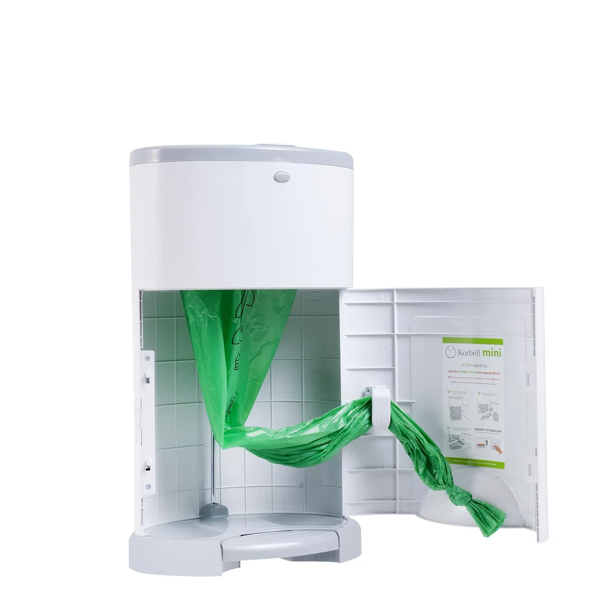 Korbell - Recambio ecológico para cubo de pañales Korbell Mini 9 L