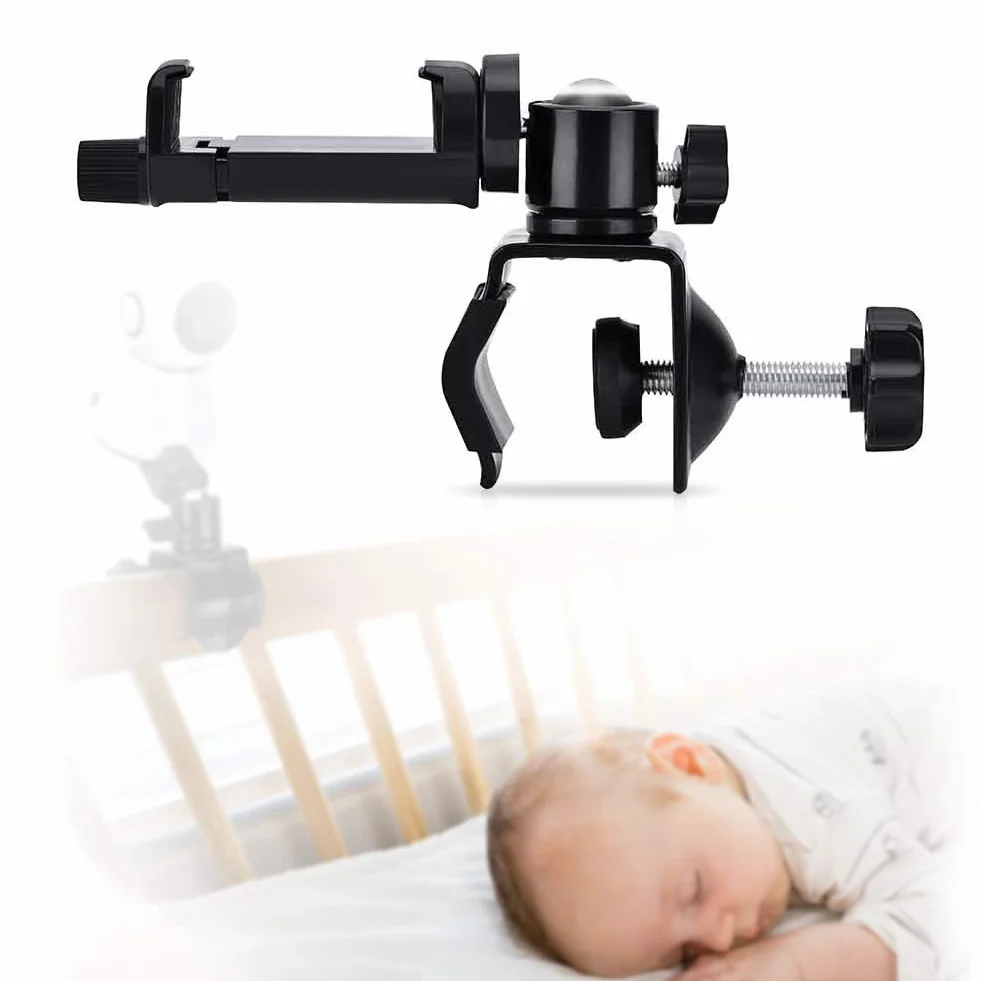 Soporte Universal para Monitor de Bebé con Montaje Flexible, Compatible con Cuna y Pared, Instalación Sin Herramientas