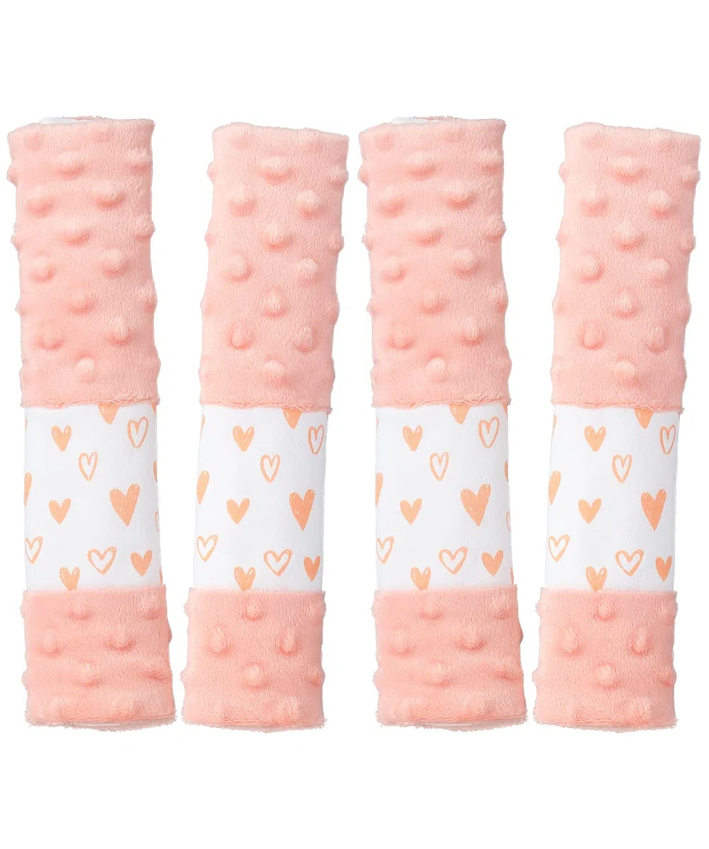 4 Piezas Protectores para Cinturones de Coche para Niños,Arnés Seguridad Silla Coche,Almohadillas para cinturón de Seguridad de Coche para el cinturón de Seguridad para portabebés (25 * 5.7cm)
