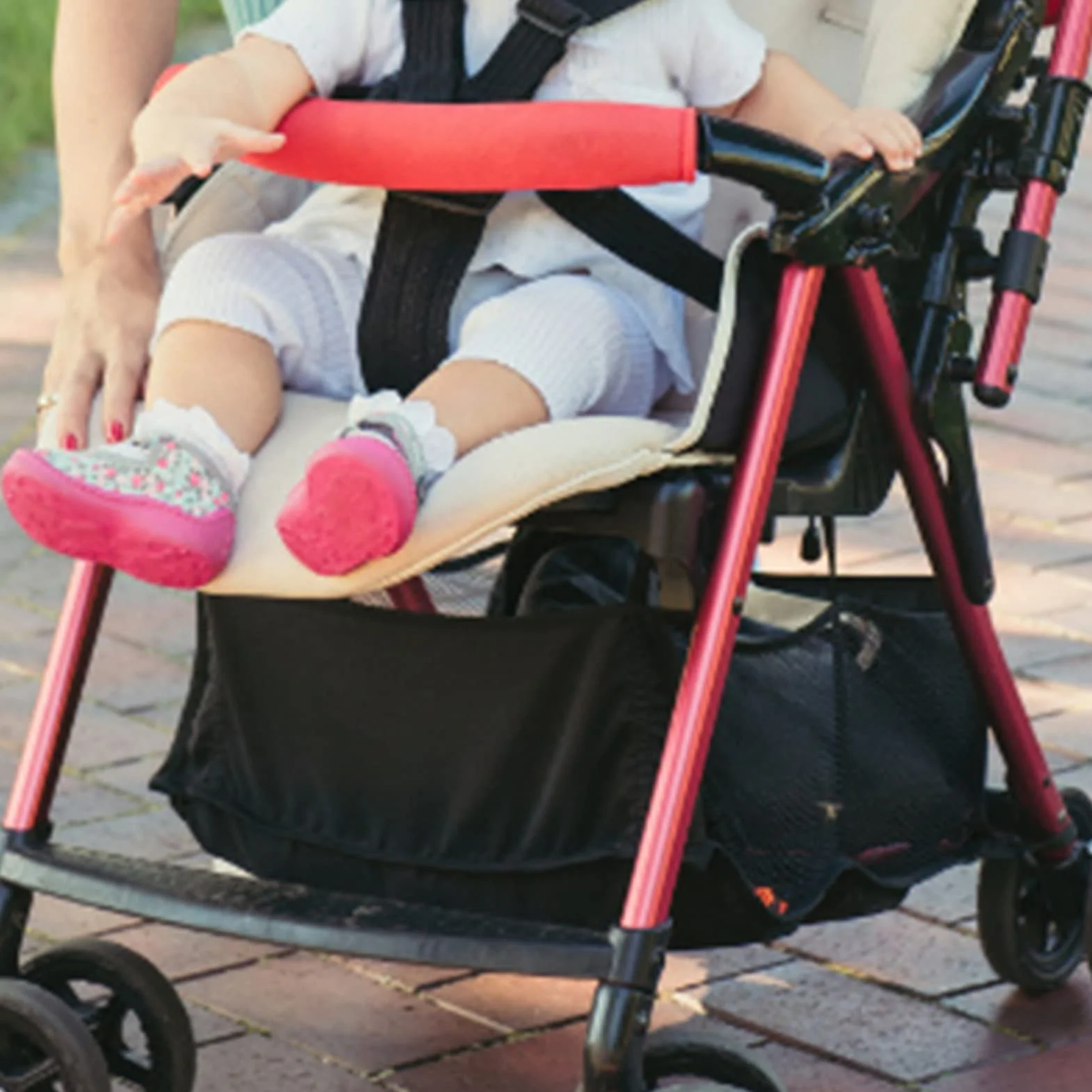 Cochecito de Bebé, Cesta Inferior, Carrito de Bebé, Caja de Almacenamiento de Compras, Bolsa Organizadora, 12 X 10 X 4 Pulgadas