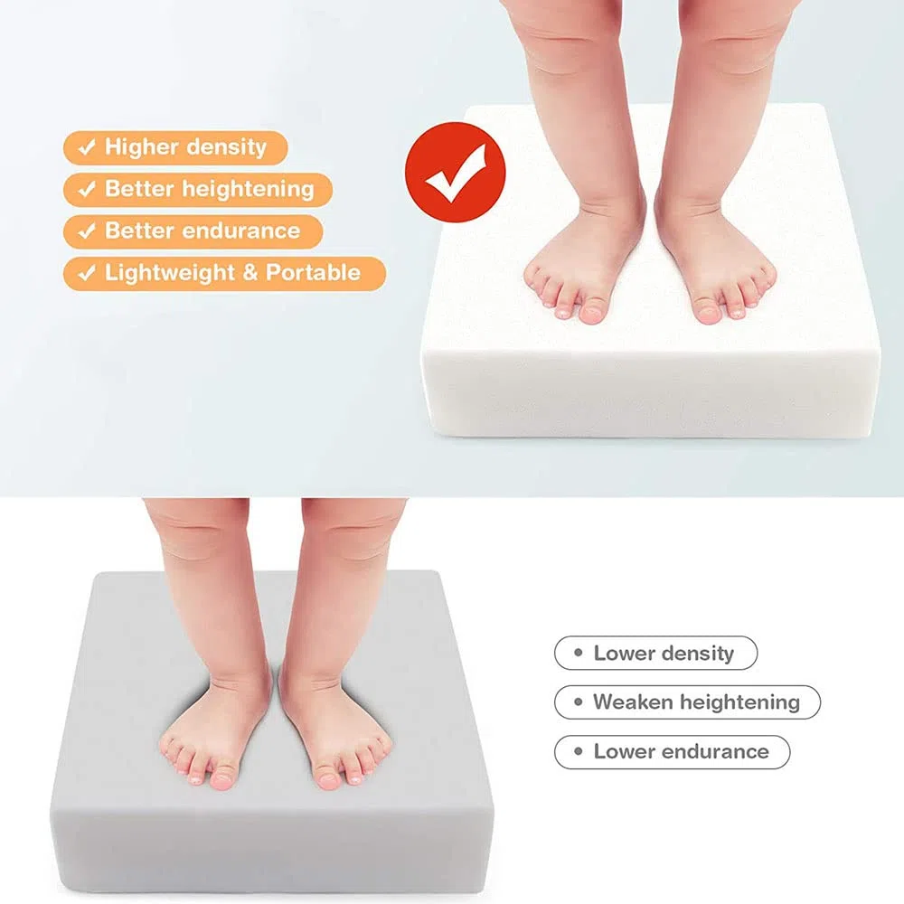 Asiento Elevador para Ninos Bebé, Chickwin Alzador de Asiento Portatil Grueso Lavable Desmontable Cojín de Asiento Ajustable para Infantil Mesa de Comedor (renunciado,40x40x10cm)