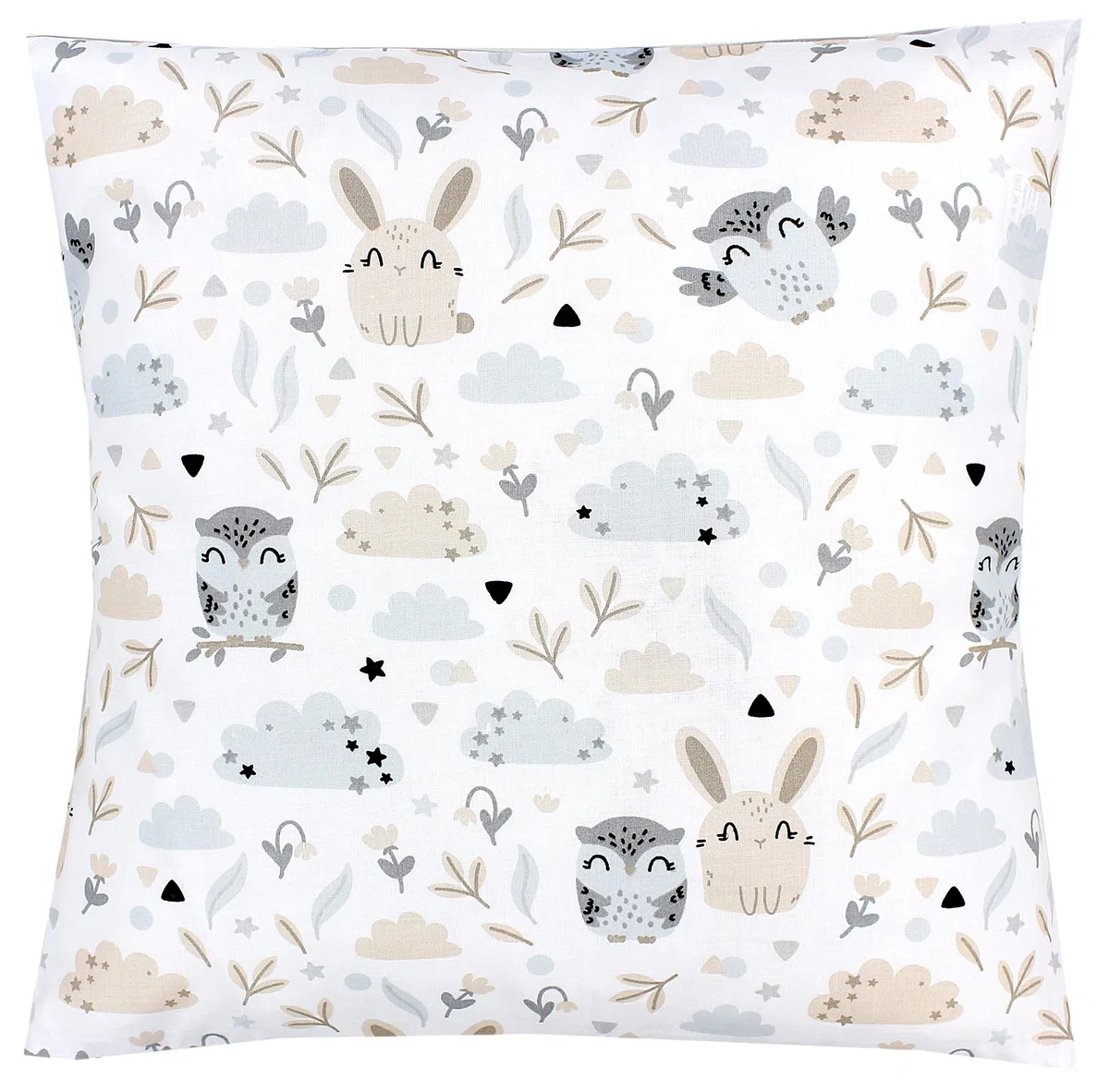 TupTam Fundas de Cojin con Diseño Decorativo para Niños Paquete de 2, Conejo/Búho, 50 x 50 cm
