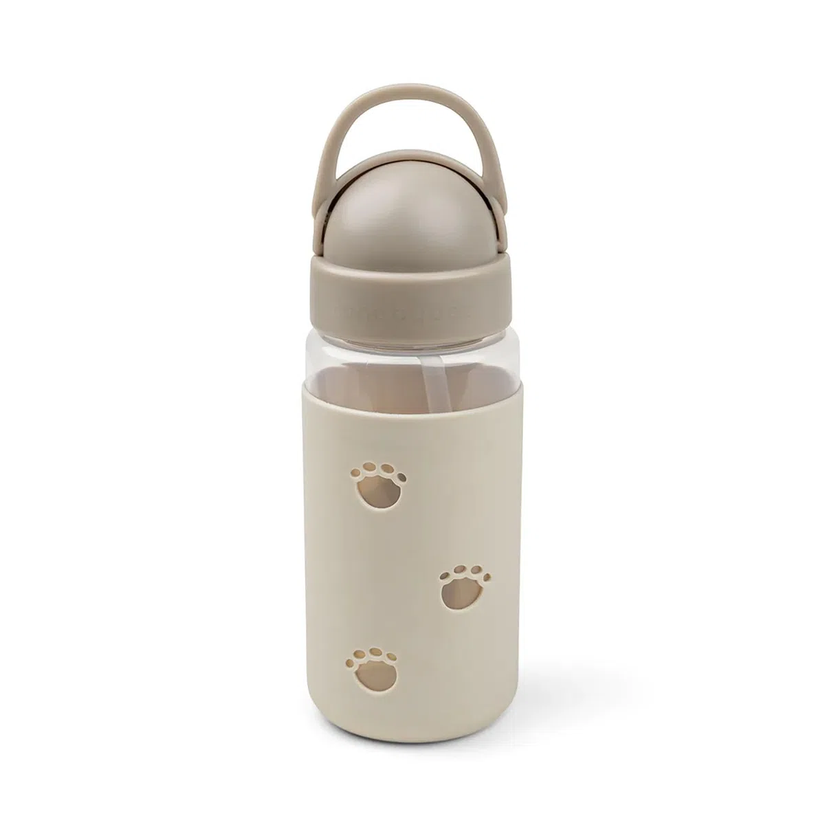 Done by Deer 1039449 Botella con pajita Easy Grip - Elefante Elphee Sand (350 ml)